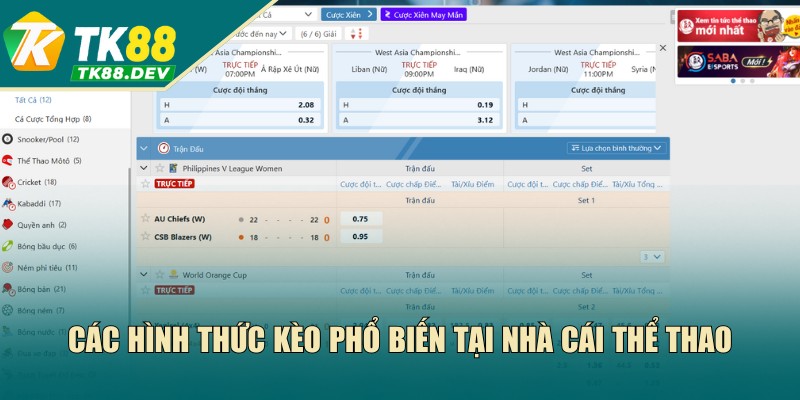 Tổng hợp các hình thức cược phổ biến tại nhà cái